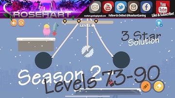 Dumb Ways To Draw • Season 2 • Levels 73-90 • 3 Star ⭐️⭐️⭐️ Solution • Rosehart Gaming