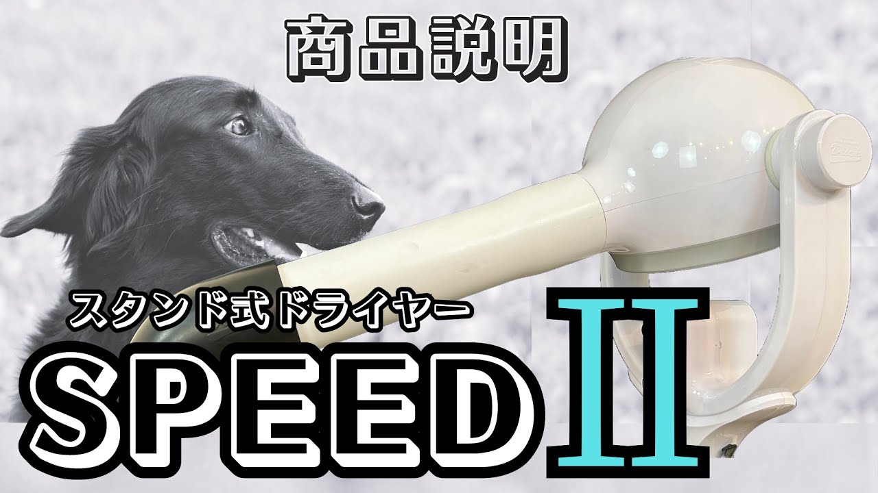 ペット用ドライヤー】SPEEDⅡのご紹介 - YouTube