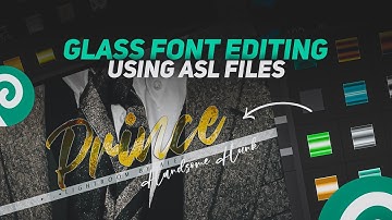 How to make Glass Font in Photopea | How to make ASL file in Photopea | Photopea Tips and Tricks.