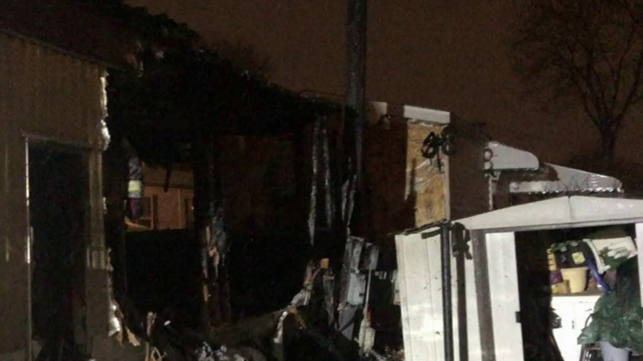 Woman found dead in mobile home fire - YouTube