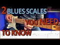 The 2 main blues scale boxes in action  easy guitar solo with tabs