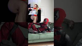 I'm at Harley Quinn's house #deadpool #harleyquinn #home #joker #shorts