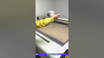 Paper printing & packaging paper bags & boxes factory show - paper box sample cutting