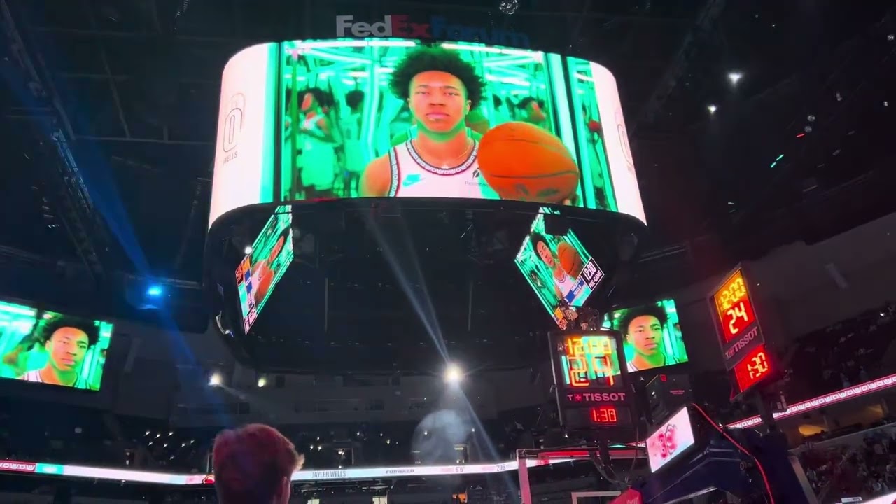 12-01-24 Memphis Grizzlies Starting Lineup Introductions