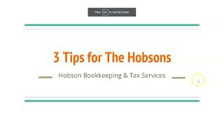 Complimentary Video for Hobson Tax Services