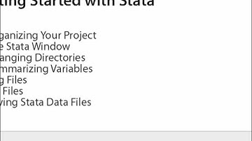 Getting Started with Stata: Series Introduction