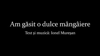 Video thumbnail of "Am gasit o dulce mangaiere - Ionel Muresan"