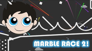 Marble Race 2 with Kinder Playtime - Made in Algodoo!