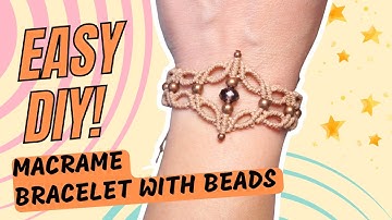 Stunning! DIY Super Fast & Easy Micro Macrame Bracelet with Beads - Beginner Friendly Tutorial!