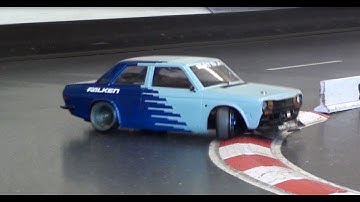 Team Falken 510 Datsun - Yokomo YD2S Plus @ Vertex Rc drift track video