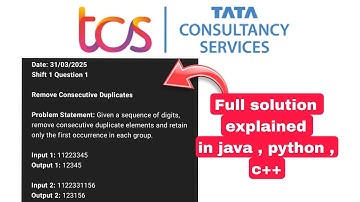 TCS NQT CODING QUESTION 2025 - 31 MARCH SHIFT
