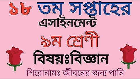 ১৮ তম সপ্তাহের ৯ম শ্রেণীর এসাইনমেন্ট | class 9 18th week assignment | #class_9_assignment #৯ম