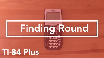 Where to find Round (TI-84 Graphing Calculator)