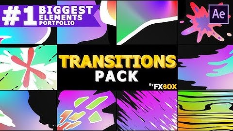 Gradient Transitions After Effects Templates
