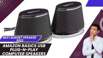Amazon Basics USB Plug-n-Play Computer Speakers Full review -  BEST Budget Computer Speaker of 2024