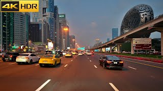 Dubai Drive | Driving in Downtown Dubai [4K HDR]