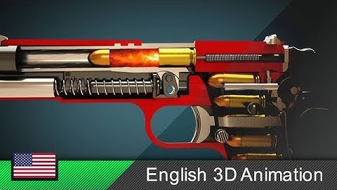 How a gun (Colt M1911) works! (Animation)