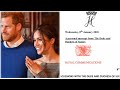 OFFICIAL PRINCE HARRY, DUCHESS MEGHAN &amp; PALACE STATEMENTS!