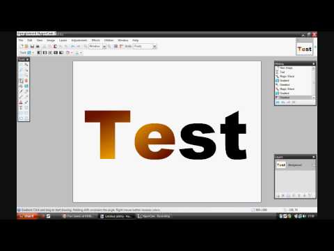 Paint.NET Tutorial #1: How to put gradient into your text.