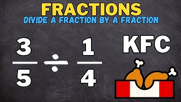 Divide a fraction by a fraction using the KFC method! No chicken involved!