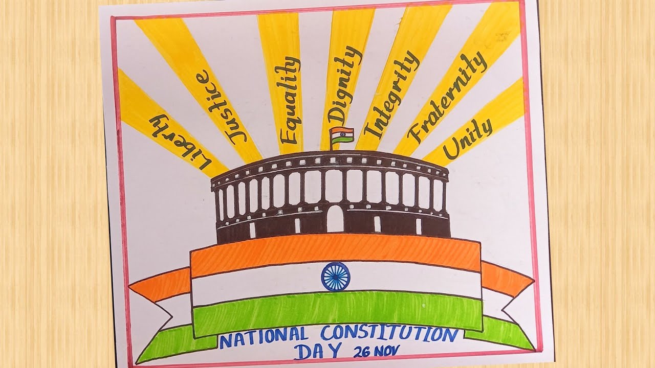 Indian constitution day poster design 27827271 Vector Art at Vecteezy