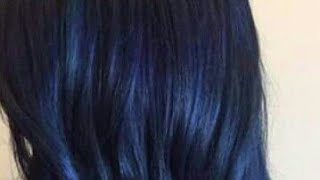 الاسودالمزرق صبغة الشعر نوار بلوتي اسود مزرق روووعة Youtube