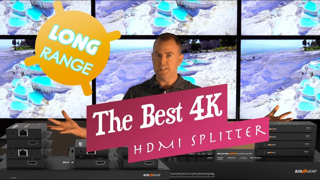 Split up to 8 BZBGEAR Super Long-range 4K HDMI Splitters Comparison