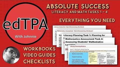 edTPA Literacy and Math Tasks 1-4 Everything you need to complete and to succeed with Johnnie