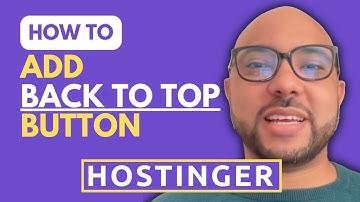 Hoe voeg je een [TERUG NAAR BOVEN]-knop toe aan Hostinger Website Builder