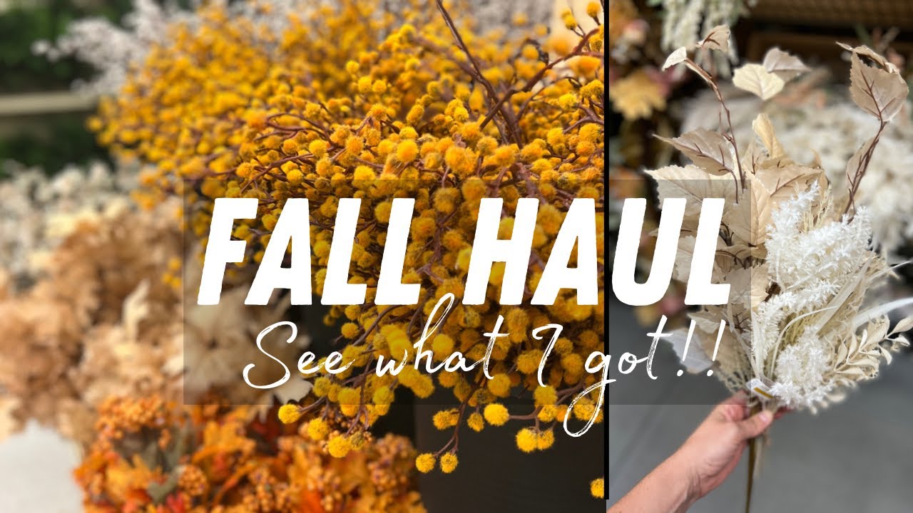 WREATH MAKING FALL FLORAL HAUL! See all my favorite floral finds right