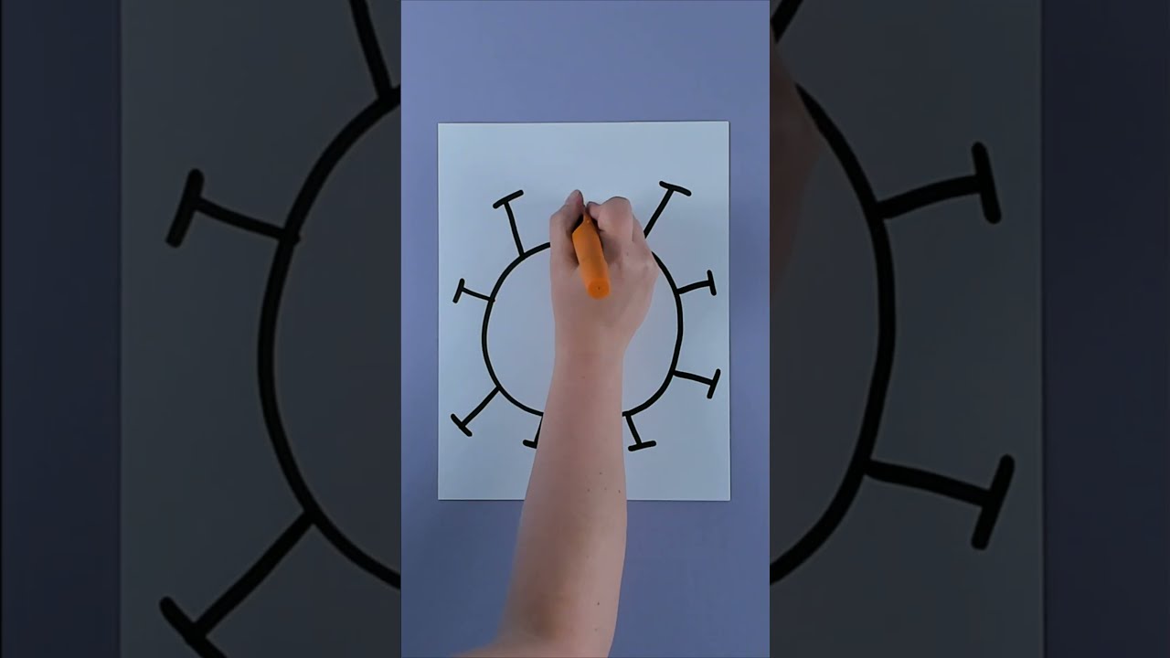 How to draw a virus