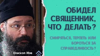 Обидел священник, что делать? Нужно ли бороться с грубостью в Церкви? епископ ИОВ