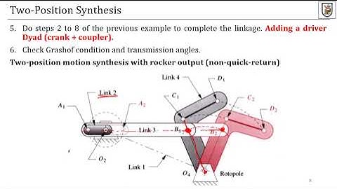 Mechanical Dept  Second year Robotics Lec2 Graphical Linkage Synthesis T2 part1