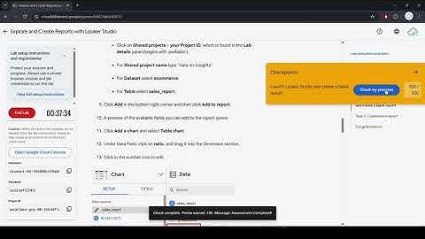 Explore and Create reports with Looker Studio ||  #GSP409 || Google Cloud Platform|| Arcade