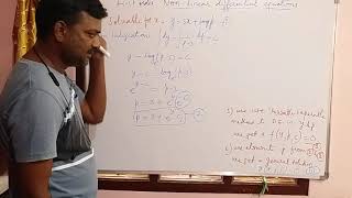 Solution of Non-linear differential equations of first order : solvable for x, Ex-1 continued