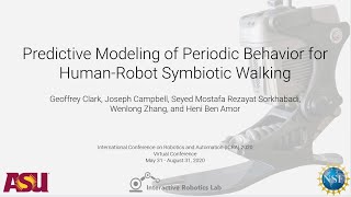 [ICRA2020] Predictive Modeling of Periodic Behavior for Human-Robot Symbiotic Walking