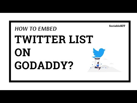 How to embed Twitter list on GoDaddy? #embed #twitter #list #godaddy #widget