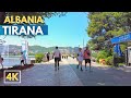 4K Travel ALBANIA🇦🇱- Tirana 2022 City Walk in Sunny Day🌞☀️