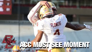 Zay Flowers Burns Pitt Defense for 77-Yard Touchdown