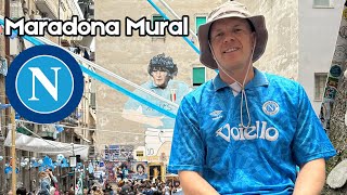 Visiting the Diego Maradona Mural in Naples - Amazing Experience at the Murales Maradona 💙🇦🇷