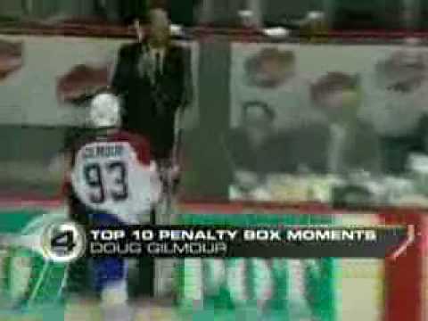 Doug Gilmour Slams the Penalty Box Door Shattering...