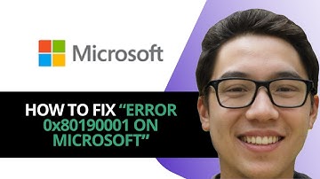 How to Fix Error 0x80190001 When Logging In To Microsoft Account – Ultimate Guide 2025