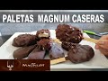 Extremadamente CREMOSA por dentro y CRUJIENTE por fuera PALETAS MAGNUM caseras SIN MAQUINA HELADERA