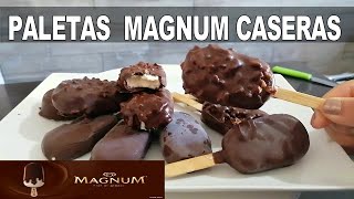 Extremadamente CREMOSA por dentro y CRUJIENTE por fuera PALETAS MAGNUM caseras SIN MAQUINA HELADERA