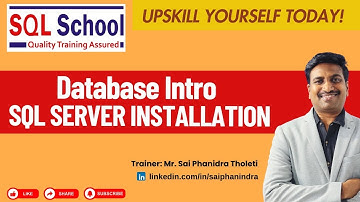 Database Intro I SQL Server Installation from #sqlschool