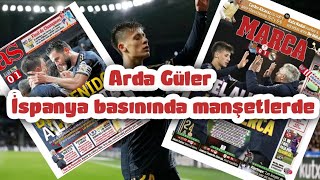 💥 Arda Güler İspanya basınında manşet #realmadrid Resimi