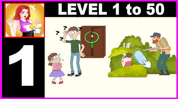 Brain Out Clear One Part Level 1 to 50 - Gameplay Walkthrough Part 1 all Solution Android IOS PC