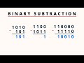 How to subtract binary numbers  pingpoint