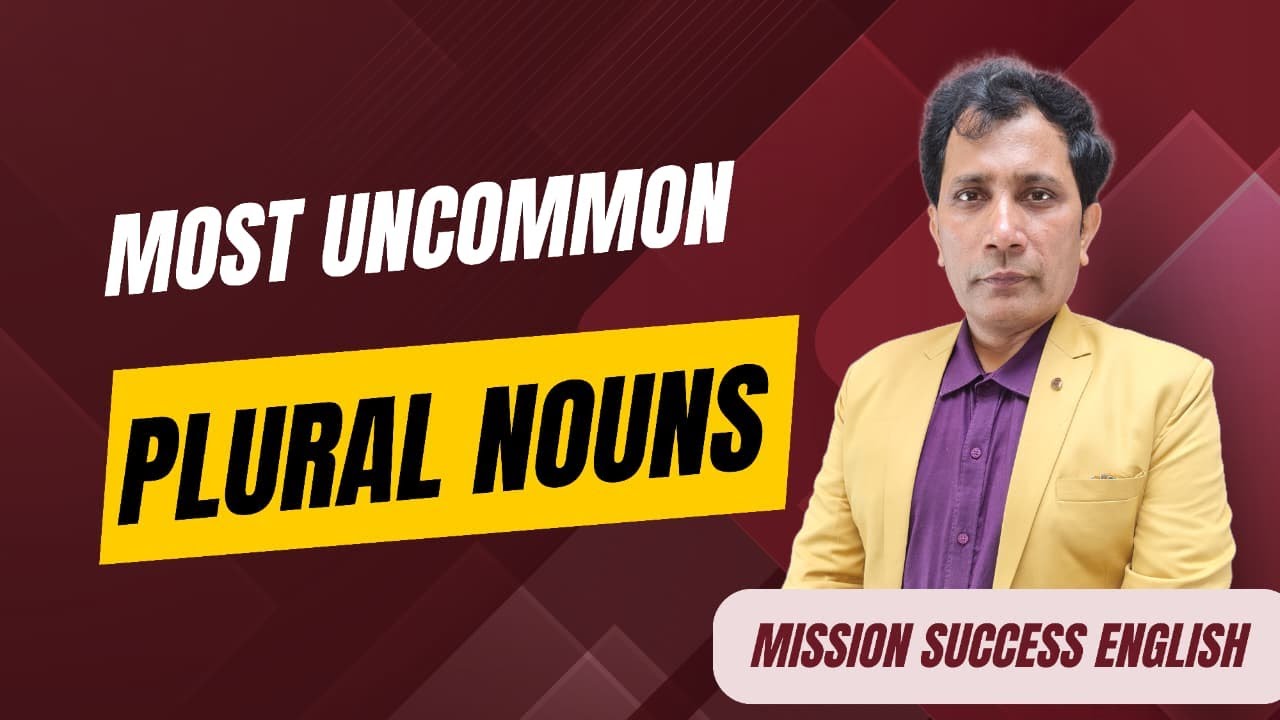 Most AMAZING Plural Nouns You Never Knew Existed