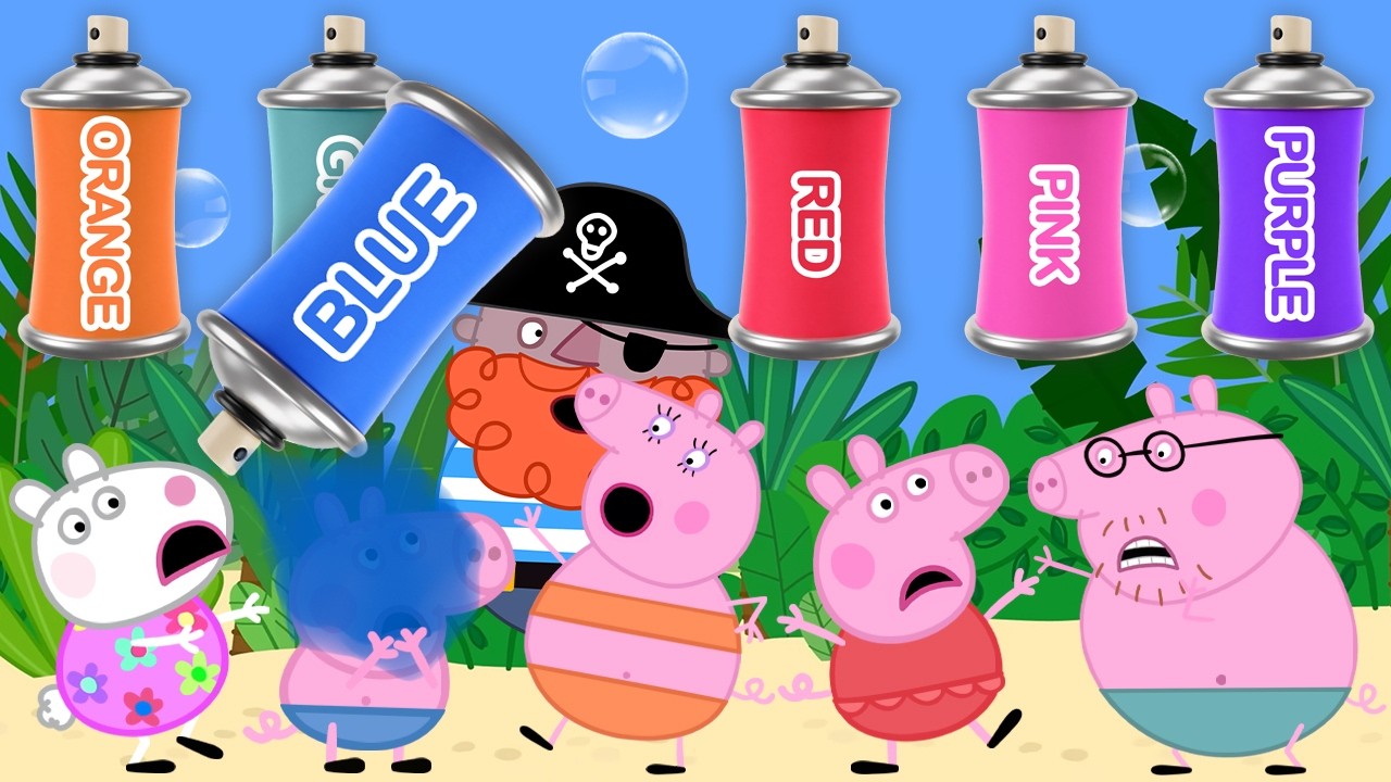 Peppa Pig Dress Up Color Game 🌈 Peppa Pig Tales Kids Quiz with Peppa Pig & Friends | Kids DingDong